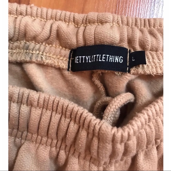 pretty little thing large cream sweat pant joggers - Picture 5 of 6